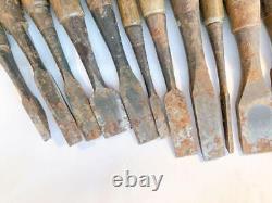 NOMI Chisel Japanese Carpentry Woodworking Tool Set Lot of 14