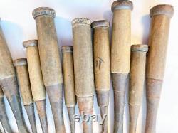 NOMI Chisel Japanese Carpentry Woodworking Tool Set Lot of 14