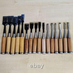 NOMI Chisel Japanese Carpentry Woodworking Tool Set Lot of 16