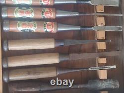 NOMI Chisel Japanese Carpentry Woodworking Tool Set Lot of 16 KY393