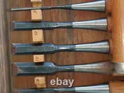 NOMI Chisel Japanese Carpentry Woodworking Tool Set Lot of 16 KY393