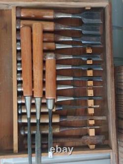 NOMI Chisel Japanese Carpentry Woodworking Tool Set Lot of 16 KY393