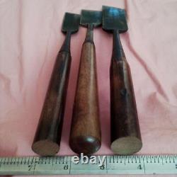 NOMI Chisel Japanese Carpentry Woodworking Tool Set Lot of 3
