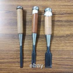 NOMI Chisel Japanese Carpentry Woodworking Tool Set Lot of 3 KY540