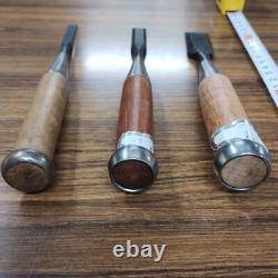 NOMI Chisel Japanese Carpentry Woodworking Tool Set Lot of 3 KY540