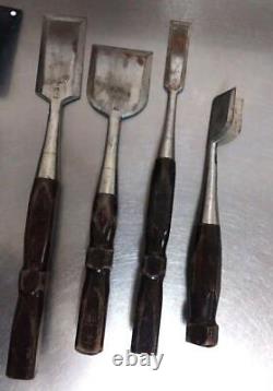 NOMI Chisel Japanese Carpentry Woodworking Tool Set Lot of 4