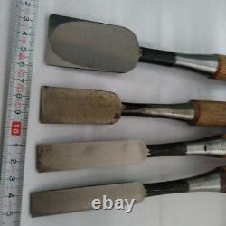 NOMI Chisel Japanese Carpentry Woodworking Tool Set Lot of 4