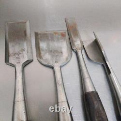 NOMI Chisel Japanese Carpentry Woodworking Tool Set Lot of 4