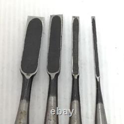 NOMI Chisel Japanese Carpentry Woodworking Tool Set Lot of 4