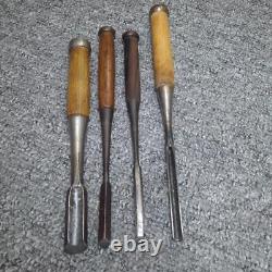 NOMI Chisel Japanese Carpentry Woodworking Tool Set Lot of 4