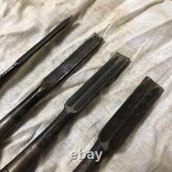 NOMI Chisel Japanese Carpentry Woodworking Tool Set Lot of 4