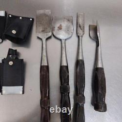 NOMI Chisel Japanese Carpentry Woodworking Tool Set Lot of 4