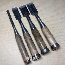 NOMI Chisel Japanese Carpentry Woodworking Tool Set Lot of 4 KY402