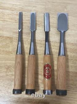 NOMI Chisel Japanese Carpentry Woodworking Tool Set Lot of 4 KY543