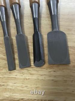 NOMI Chisel Japanese Carpentry Woodworking Tool Set Lot of 4 KY543