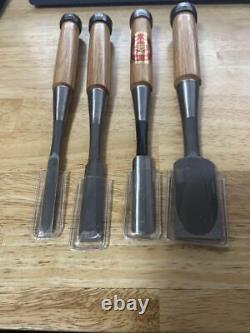 NOMI Chisel Japanese Carpentry Woodworking Tool Set Lot of 4 KY543