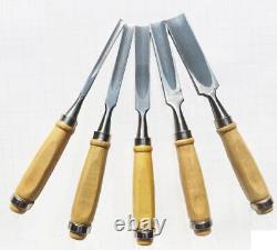 NOMI Chisel Japanese Carpentry Woodworking Tool Set Lot of 5 AI103