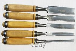 NOMI Chisel Japanese Carpentry Woodworking Tool Set Lot of 5 AI103