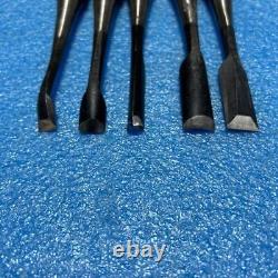 NOMI Chisel Japanese Carpentry Woodworking Tool Set Lot of 5 KY415