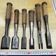 NOMI Chisel Japanese Carpentry Woodworking Tool Set Lot of 6 KY541