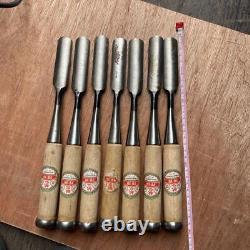 NOMI Chisel Japanese Carpentry Woodworking Tool Set Lot of 7