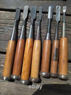 NOMI Chisel Japanese Carpentry Woodworking Tool Set Lot of 7 AI133