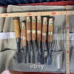 NOMI Chisel Japanese Carpentry Woodworking Tool Set Lot of 7 KY285