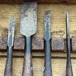 NOMI Chisel Japanese Carpentry Woodworking Tool Set Lot of 8