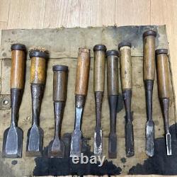 NOMI Chisel Japanese Carpentry Woodworking Tool Set Lot of 9