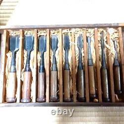 NOMI Chisel Japanese Carpentry Woodworking Tool Set Lot of 9