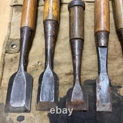 NOMI Chisel Japanese Carpentry Woodworking Tool Set Lot of 9