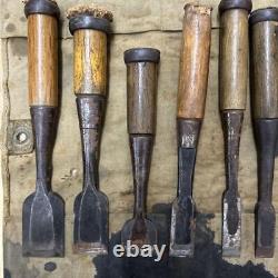 NOMI Chisel Japanese Carpentry Woodworking Tool Set Lot of 9