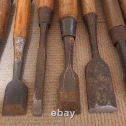 NOMI Japanese Chisels Carpentry Woodworking Hand Tool Bulk Set of 15
