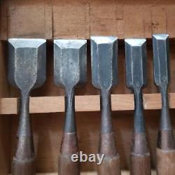 NOMI Japanese Chisels Carpentry Woodworking Hand Tool MITSUHIRO Set of 10