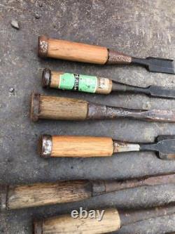 NOMI Japanese Chisels Carpentry Woodworking Hand Tool Set Lot of 11
