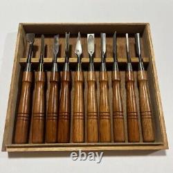 NOMI Japanese Vintage Carpentry Tool Wood Chisel Set Used #2