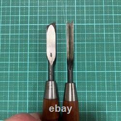 NOMI Japanese Vintage Carpentry Tool Wood Chisel Set Used #2