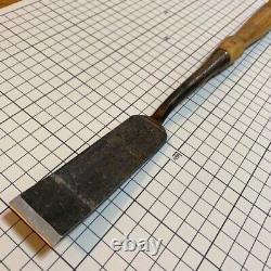 NOMI Vintage Carpentry Tool Wood Long Chisel Made by Japanese craftsmen #23