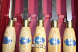 NOS Crown Hand Tools Wood Working Woodcarving 2 SETS 9pc Sheffield England