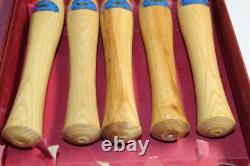 NOS Crown Hand Tools Wood Working Woodcarving 2 SETS 9pc Sheffield England