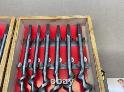 NOS Vintage Irwin 13 Auger Bit Set Traditional Woodwork Hand Brace Drill Tools