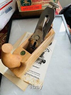 Never used E. C. Emmerich Primus 704 48mm Woodworking Plane with Box & paperwork