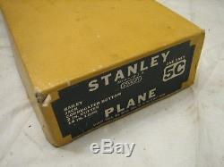 Nice Stanley Bailey Woodworking Jack Plane Tool No. 5C withBox Carpentry Hand 5 C