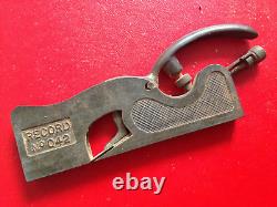 Nice Vintage Record No. 042 Shoulder Plane Carpentry/ Woodwork Free UK Postage