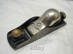 Nice Vintage Stanley No. 65 Low Angle Block Plane Woodworking Tool withBox