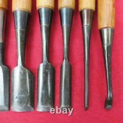 Nomi 8 pcs set Japanese oiire chisel 3pcs & gouge 5 pcs woodworking tools CFS1