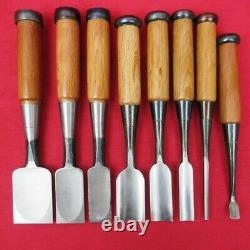 Nomi 8 pcs set Japanese oiire chisel 3pcs & gouge 5 pcs woodworking tools CFS1