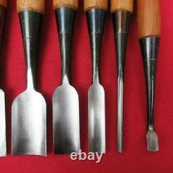 Nomi 8 pcs set Japanese oiire chisel 3pcs & gouge 5 pcs woodworking tools CFS1