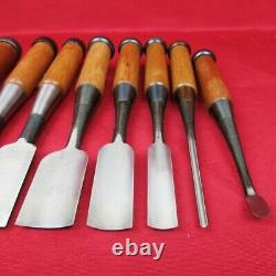 Nomi 8 pcs set Japanese oiire chisel 3pcs & gouge 5 pcs woodworking tools CFS1