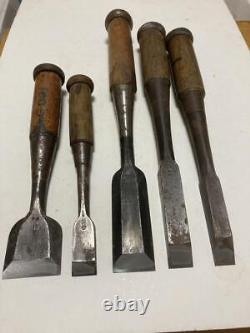 Nomi Chisel Japanese Carpentry Woodworking Tool Set Lot of 5 KY582